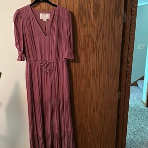 Gal Meets Glam Mauve Maxi Dress